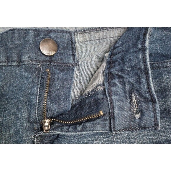 Express Dark Wash Cuffed Denim Shorts size 8 Casual Stretchy - Picture 2 of 7